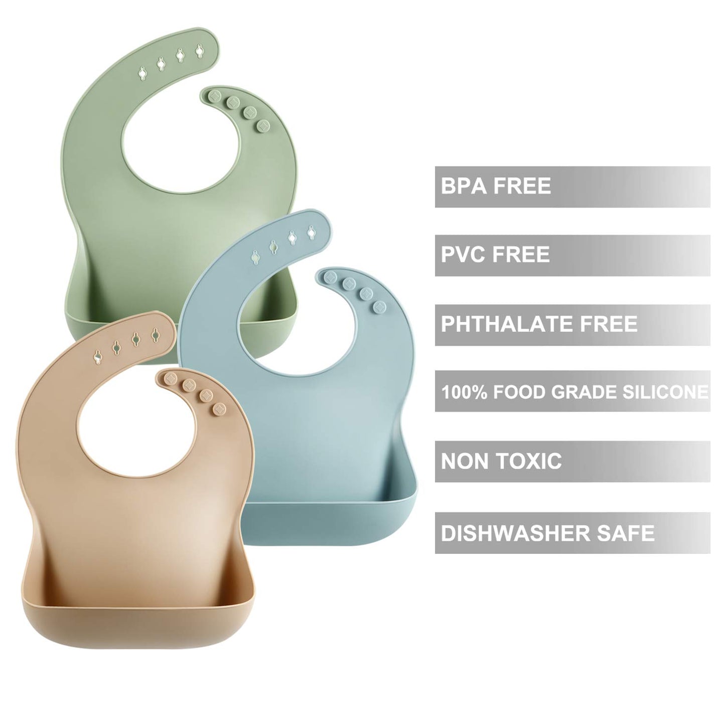 Silicone Baby Bibs Waterproof