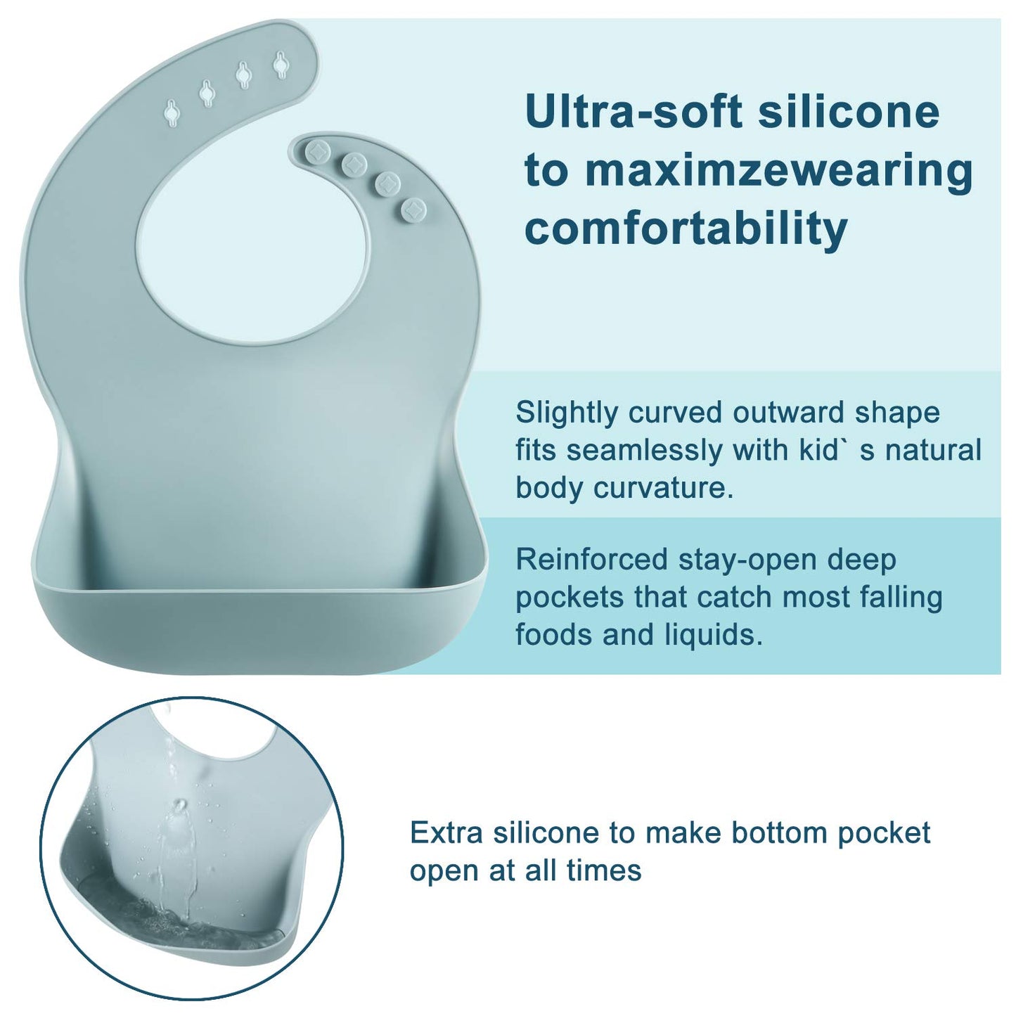 Silicone Baby Bibs Waterproof
